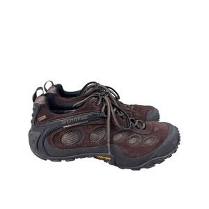Merrell Moab Rover Gore-Tex Hiking Shoes Men Size 11.5 Brown Vibram Sole Outdoor